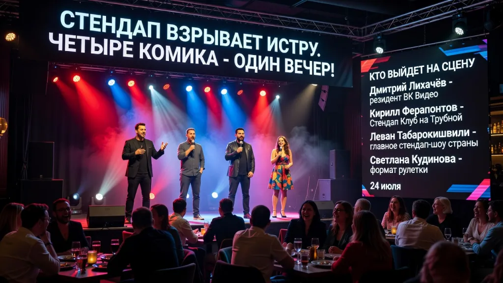 Стендап взрывает Истру. Четыре комика - один вечер!